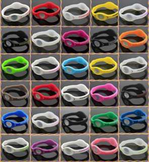 30 pcs colors Monster Power Bracelet Wristband Unisex Rubber 30ZZMM 