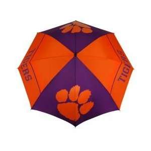  Clemson Tigers NCAA Hybrid Windsheer 62 Umbrella 