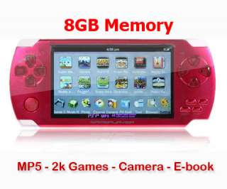 8GB MP5 4.3 LCD MP5 PSP PMP Handheld Games Console Camera 