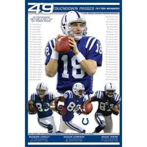  Peyton Manning (NFL Records) Sports Poster Print   24 X 