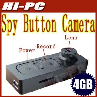 8GB HD Mini Button Pinhole Spy Camera Hidden DVR Camcorder Vedio 