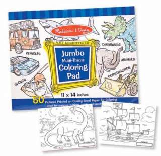 MELISSA & DOUG BOYS BLUE COLOURING PICTURE PAD NEW  