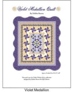   MEDALLION QUILT BY DEBBIE BEAVES FOR RJR FABRICS PATTERN BOOKLET