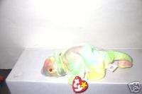 RARE NWT TY 1997 Rainbow the Iguana Beanie Baby  