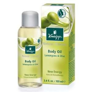    Kneipp New Energy Lemongrass & Olive Body Oil 3.4oz oil Beauty