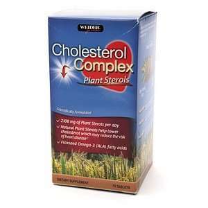  Weider Cholesterol Complex Plant Sterols, Tablets, 75 ea 
