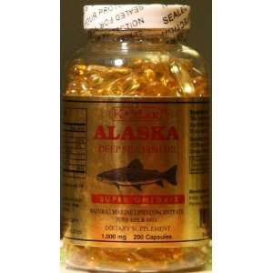  Kmax Alaska Deep Sea Fish Oil, Super Omega 3, 1000 mg 200 