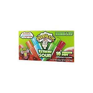  Warheads Extreme Sour Freezer Pops   Freeze And Eat, 10 