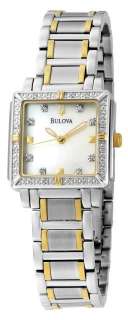   98R112 Diamond Accented Two Tone Ladies Watch in Original Box  