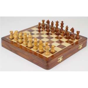  Magnetic Travel Chess Set with Exterior Board   12 Toys & Games