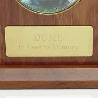   Picture Frame Pet Cremation Urn   3 Wood Finishes   