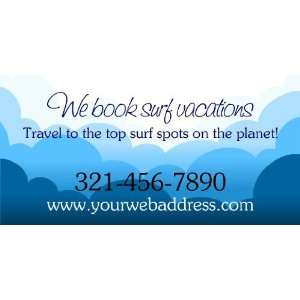  3x6 Vinyl Banner   Surf Vacation Travel Packages 