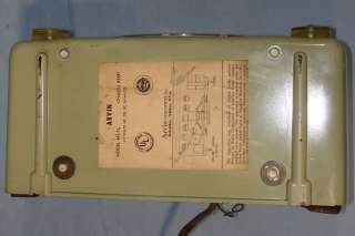 1950 Arvin Bakelite Avocado Green Table Radio Model #451 TL Schematic