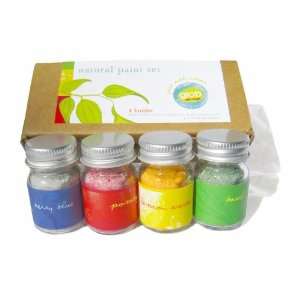  Glob All Natural Paint Pigments, Set of 4 Colors Arts 