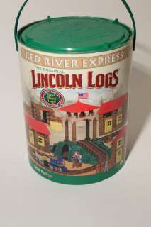 Build the Lincoln Logs Red River Express train set This set includes 