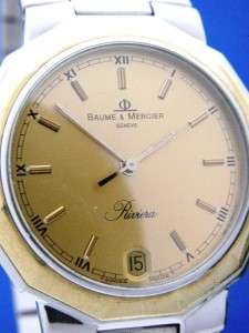 Mens Baume & Mercier Riviera Stainless/Gold Watch (54902) et  