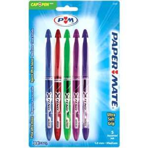  Paper Mate X Tend Stick Medium Tip Ballpoint Pens, 5 