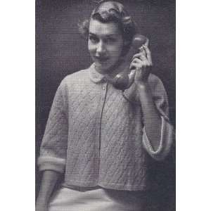  Vintage Knitting PATTERN to make   Knitted Diamond Lace 
