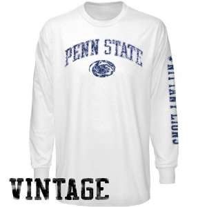 com Penn State Nittany Lions White Old Time Pride Long Sleeve Vintage 