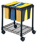 safco wire file cart with removable tubs 