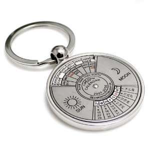 Perpetual calendar Keychain Key Chain Ring Keyring with gift box, from 