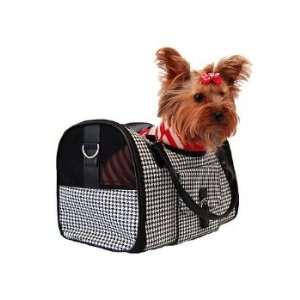  Dog Cat Houndstooth Pet Carrier Travel Bag