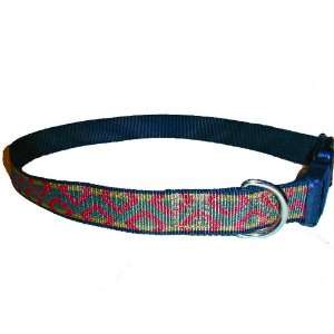  Sandia Pet Products Olive Snake Pattern Medium Dog Collar 
