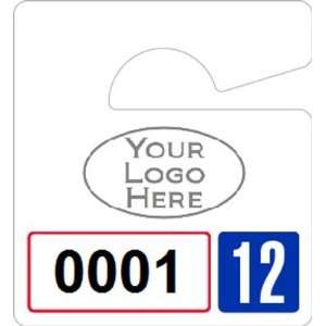 Plastic ToughTags Parking Permit Mini Template Reflective Hang Tags, 2 