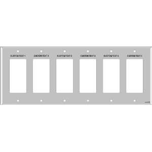   Light Switch Labels 6 Decora (plastic   standard size) Home