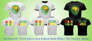 WAKA WAKA Shakira This Time for Africa Red Lion T Shirt  