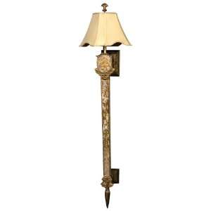  Hand Cast Vienna Gold Leaf 59 High Wall Sconce