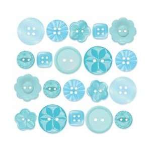    Boutique Buttons 20/Pkg Swimming Pool Arts, Crafts & Sewing