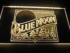 blue moon neon sign  