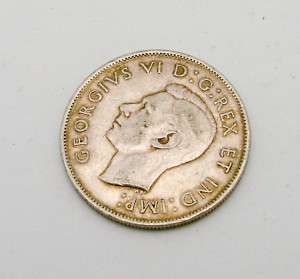 1943 Canada 80% Silver Half Dollar 50 Cents Coin  