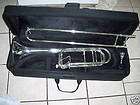   Trigger Trombone, With F Attachment. Thayer valve, Silver color New