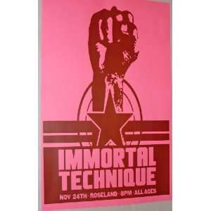  Immortal Technique Poster   Concert The 3rd World
