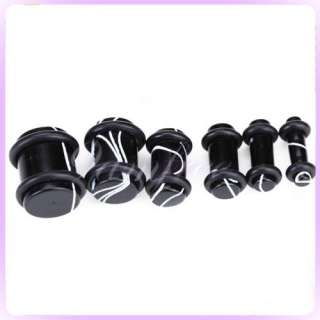 sizes Ear Stretcher Expander Plugs 10mm 8mm 6mm 5mm 4mm 3mm gauge 