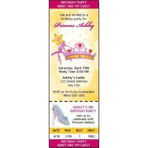  Princess Tiara Birthday Party Ticket Invitation Health 