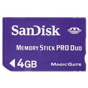  New Memory Stick PRO Duo 4GB Case Pack 1   511558 