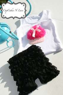 Girls Boutique clothing Birthday Girl shirt ruffle lace outfit size 3 