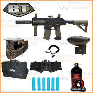   TM15 LE Tactical Paintball Marker Gun Black/Tan Sniper Package  