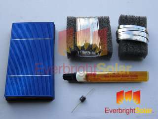 1200 Watts 3x6 Solar Cells Diy Panel Kit w/Wire Flux  