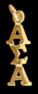 Your Sorority 10k Gold Greek Letter Drop Lavalier NEW  