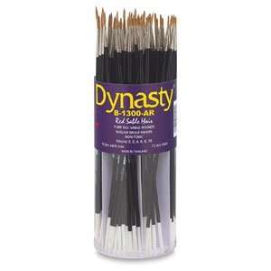  Dynasty Red Sable Round Brushes   Red Sable Round, Canister Set 