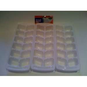 New Set of 3 Ice Cubes Maker Refrigerator Buckets Kitchen 