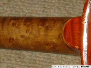 Interesting old birdseye maple Violin Stradivarius  