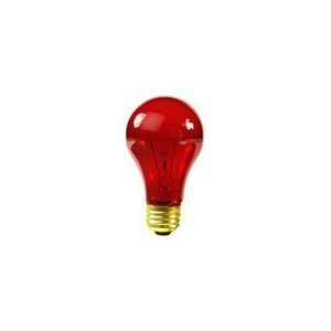  Club Pack of 25 Transparent Red E26 Base Replacement A19 