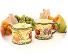 TUSCAN COLLECTION HAND PAINTED SUGAR BOWL & CREAMER $35