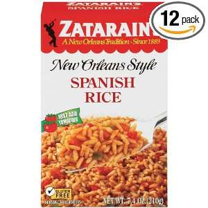 Zatarians Spanish Rice, 7.4 Ounce (Pack of 12)  Grocery 