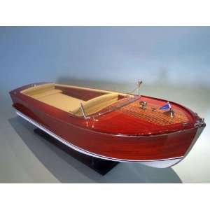  Model Speedboat   Already Built Not a Kit   Wooden Scale Boat Model 
